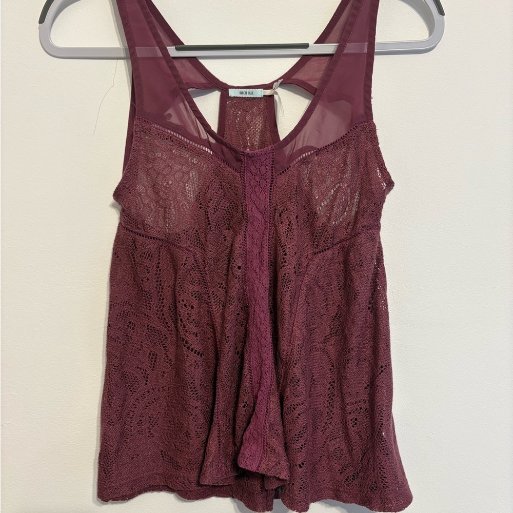 Kimchi Blue Lace Tank Top in Plum